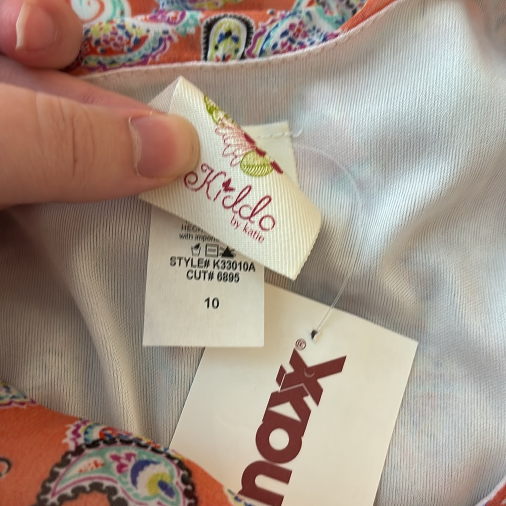 nwt girls paisley print dress - Picture 2 of 3